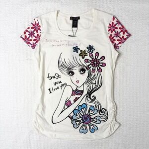 deadstock Custo Barcelona ruched graphic top